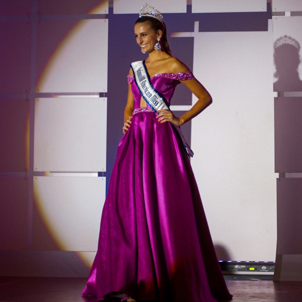 WORN ONCE pink Ballgown Ashley Lauren 1476